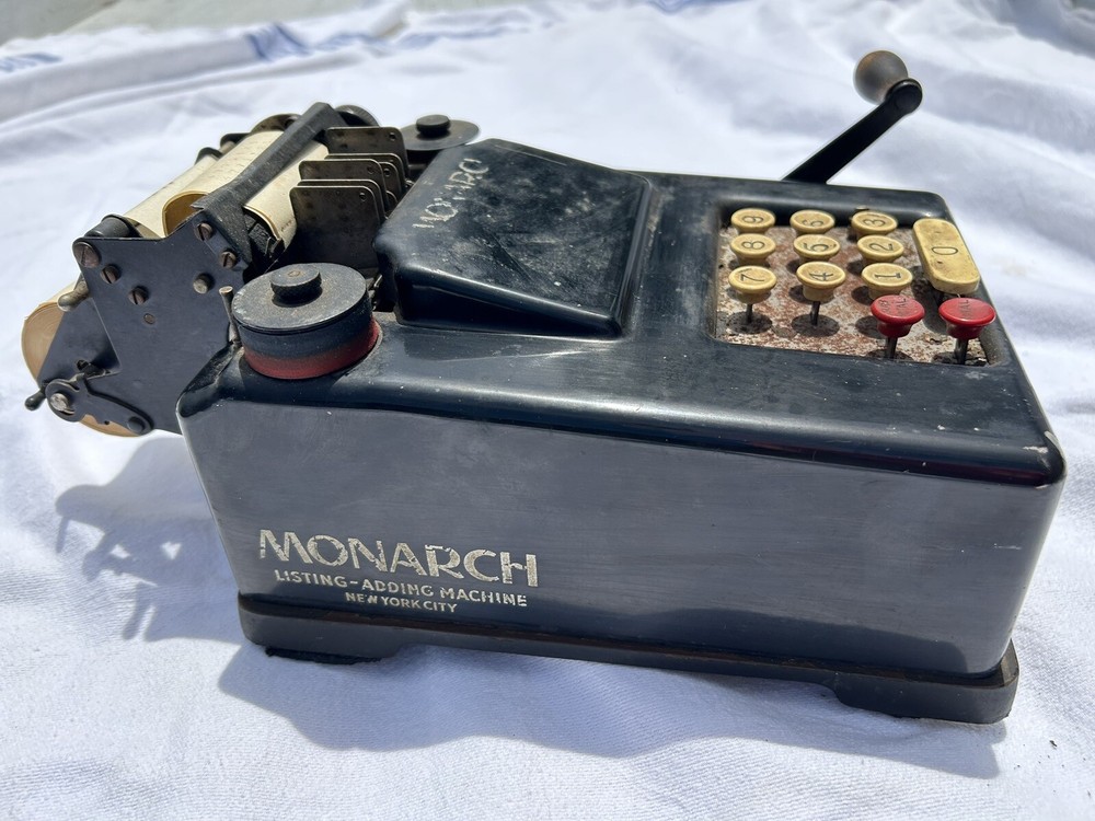Vintage Monarch Adding Machine