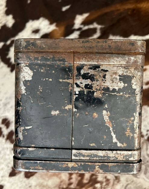 old metal trunk