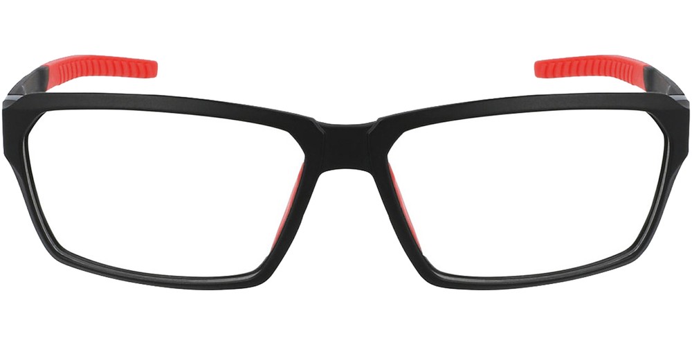 Spyder Men's Black Diamond Rectangle Wrap Eyeglass Frame - SP4017 001