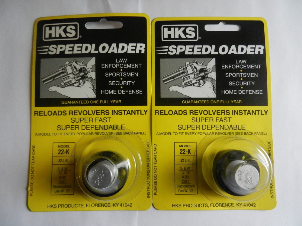 HKS Speedloader; 22-K; 6-Shot; 22 LR; 2 Pack; Fast & Dependable