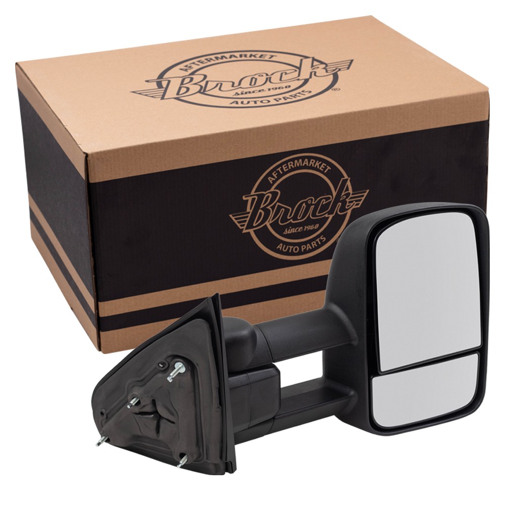 Manual Tow Mirror For 2014-2018 Silverado 1500 Extendable Manual Fold Right
