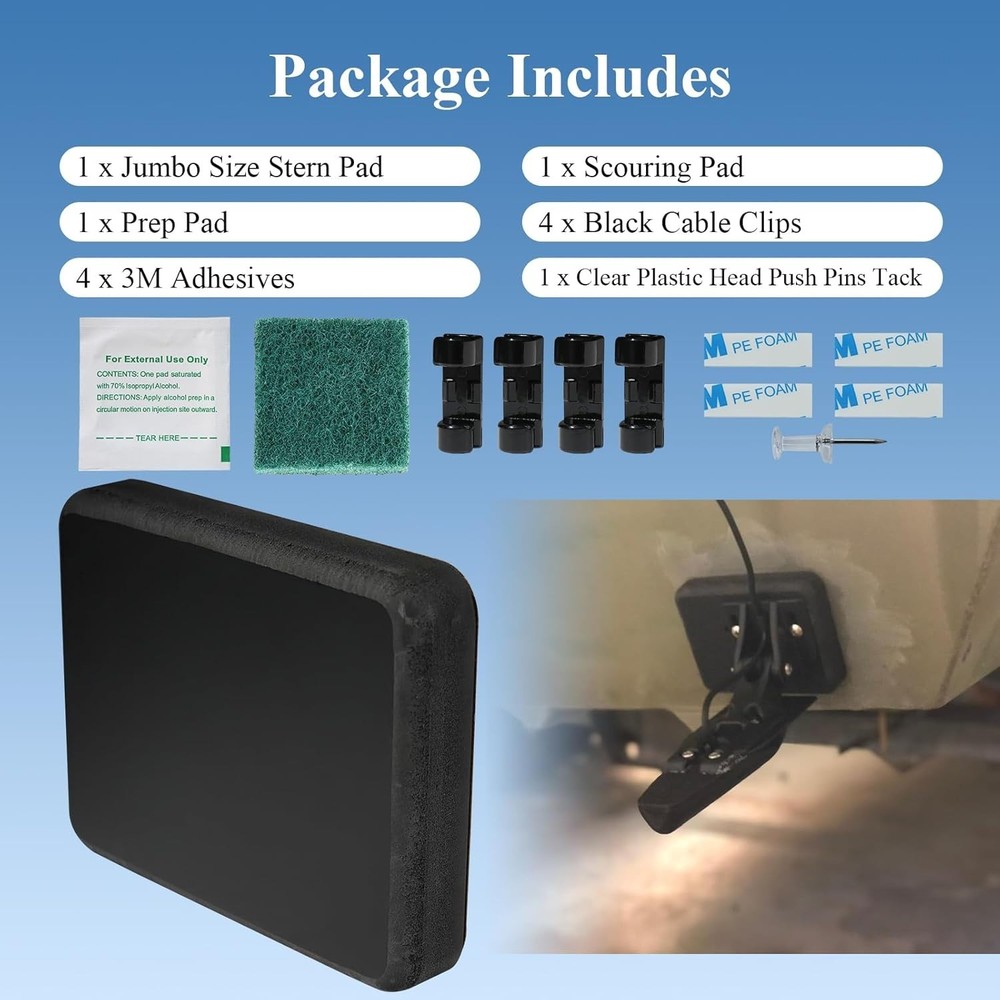 Easy Install Black Transducer Mounting Board Kit - Jumbo Size for 3D Scanners