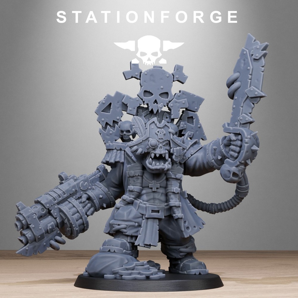 Station Forge Miniatures Orkaz Pirate Sci Fi Grim Dark Wargame Proxy Figures 3D