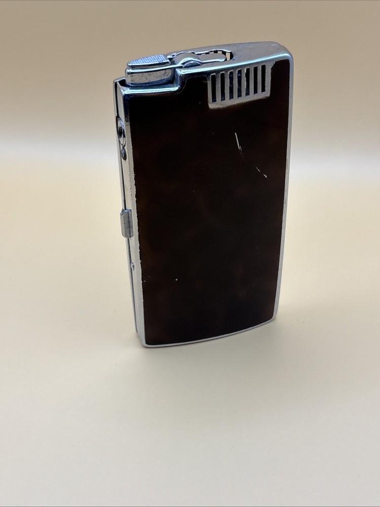 Vintage Ronson “Pal” Cigarette lighter/Case Brown Not Tested