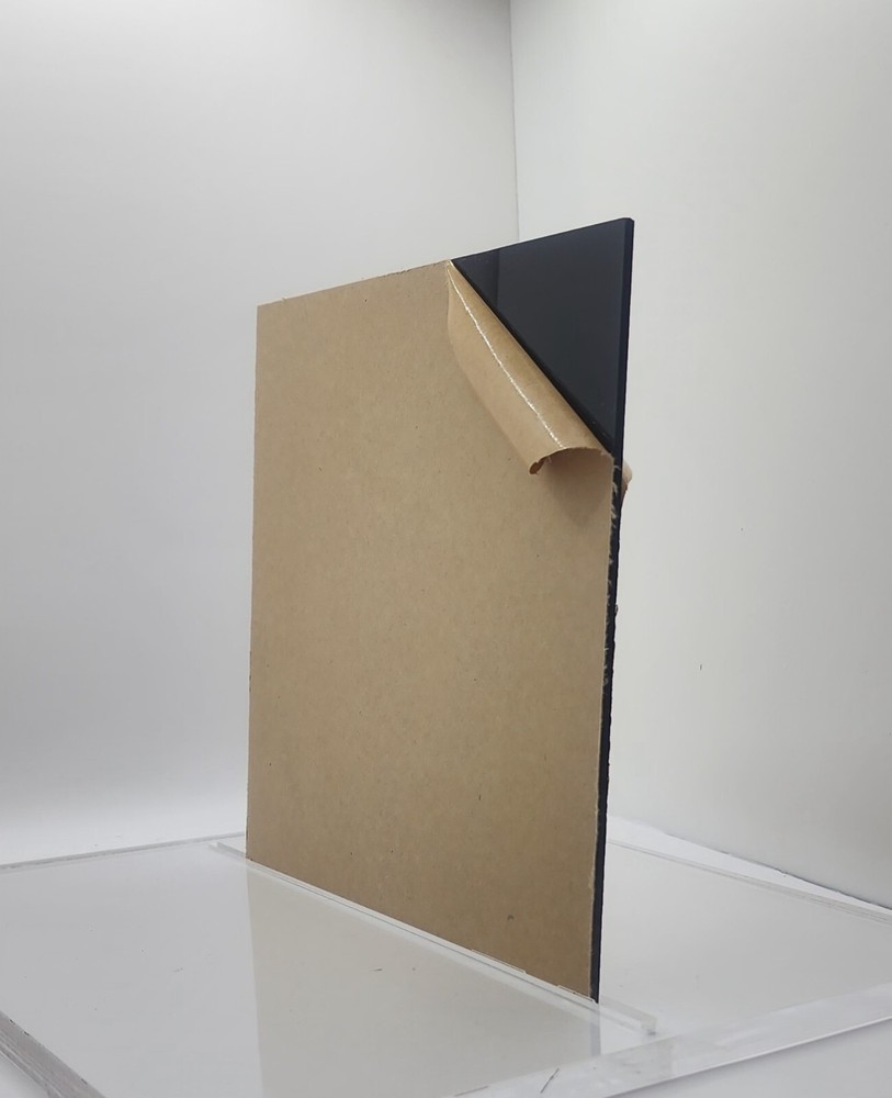 BLACK ACRYLIC PLEXIGLASS 1/4" X 8" X 12" PLASTIC SHEET -