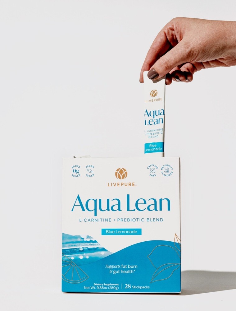 Live pure Aqua Lean Blue Lemonade, Exp 2026