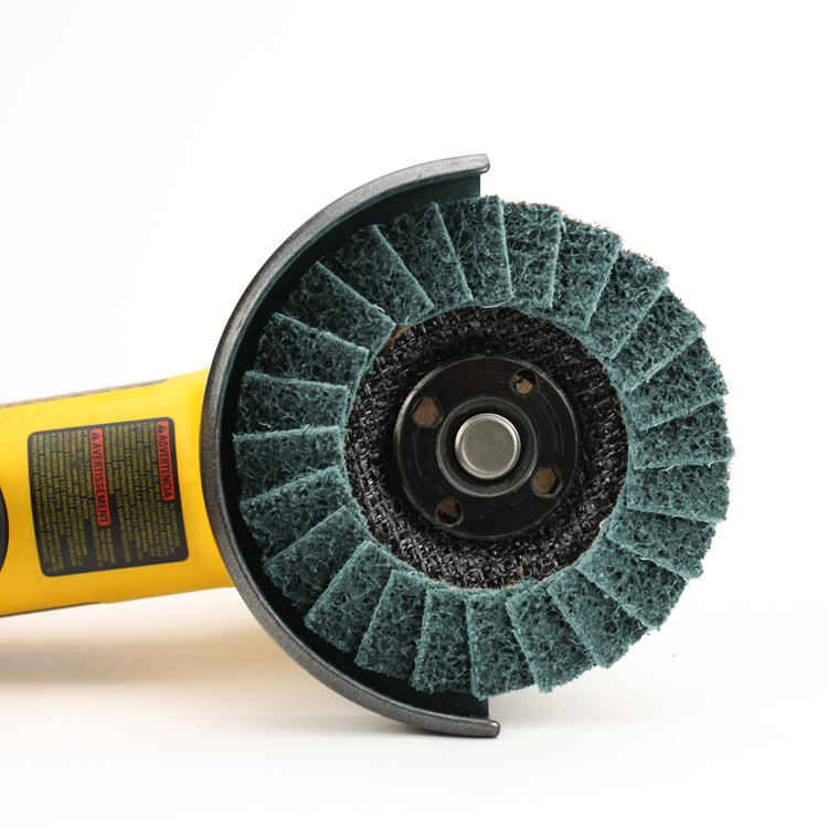 10 Pack - 4-1/2" x 7/8" Black Hawk Surface Conditioning Flap Discs, Blue - Fine