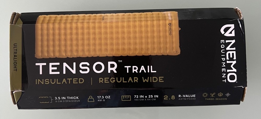 Nemo Tensor Trail Insulated  Sleeping Pad Regular Wide Ultralight  *NEW*