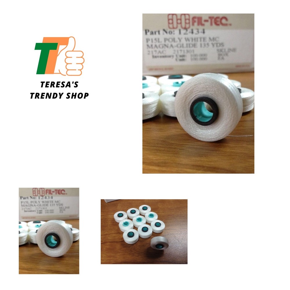 Magna Glide White Bobbins L style