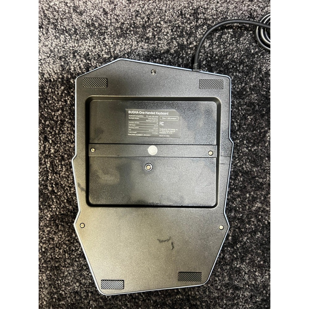 Bugha One Handed Keyboard LED Gaming For PC Light Modes - Tested Working