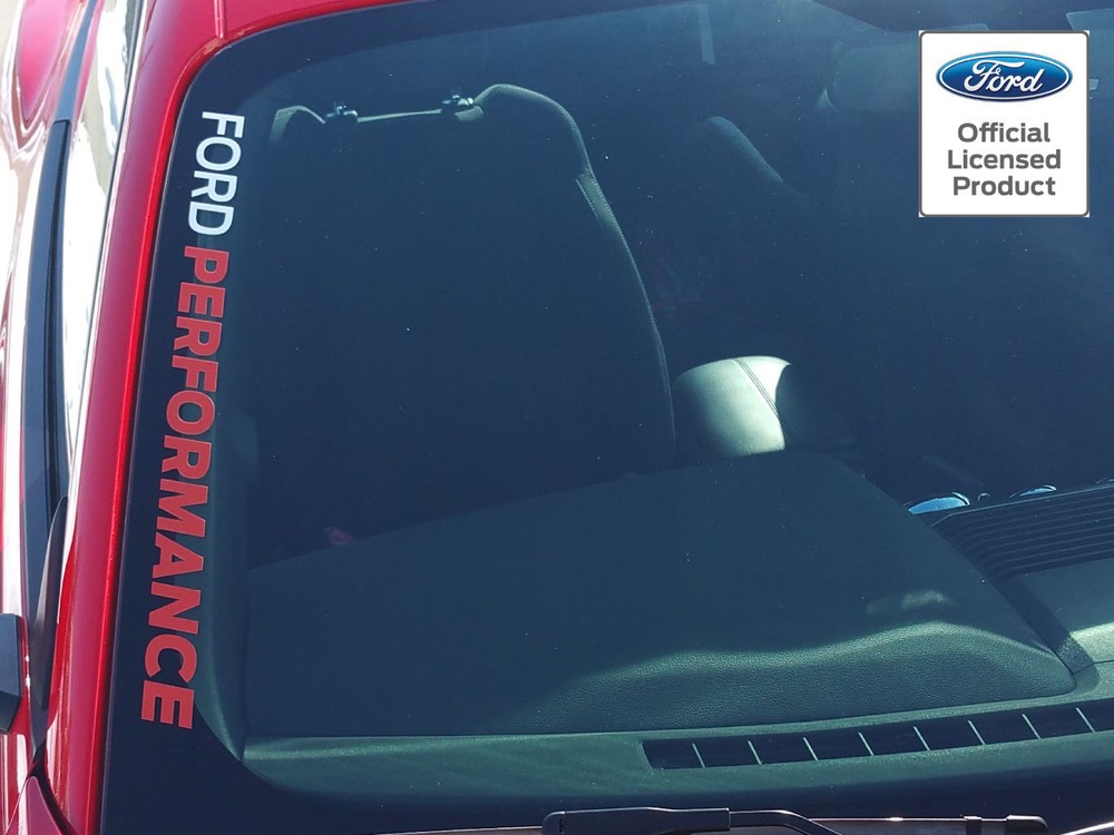 Mustang Ford Performance Side Windshield Sticker Vinyl Graphics Licensed Decal