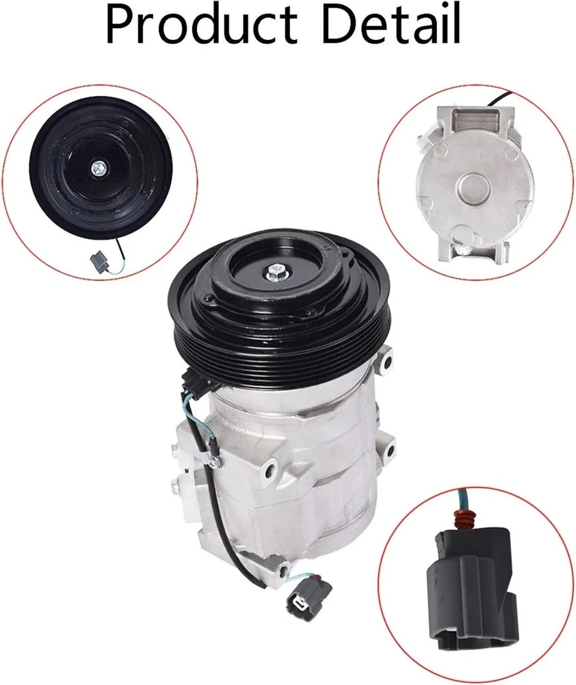 AC Compressor Replacement for MDX TL Accord Odyssey Pilot Ridgeline 2003-2008 CO