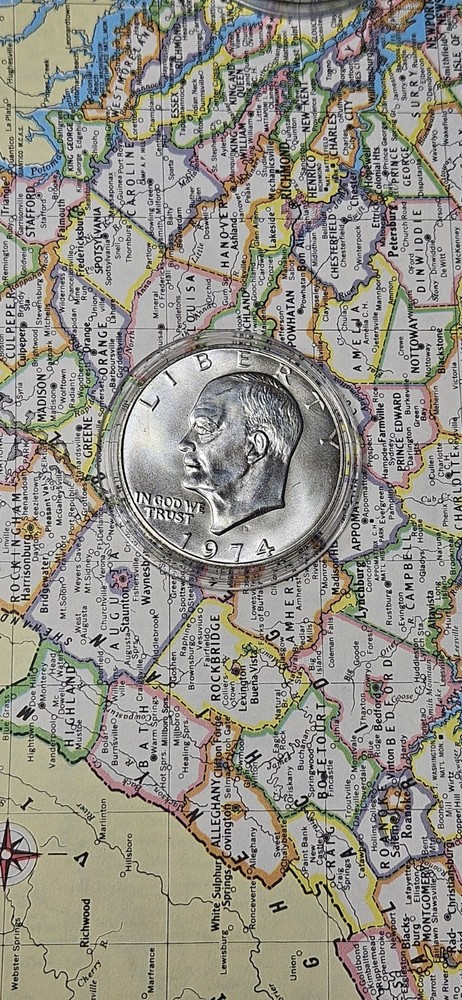 MS 1974-S Eisenhower Dollar 40% SILVER