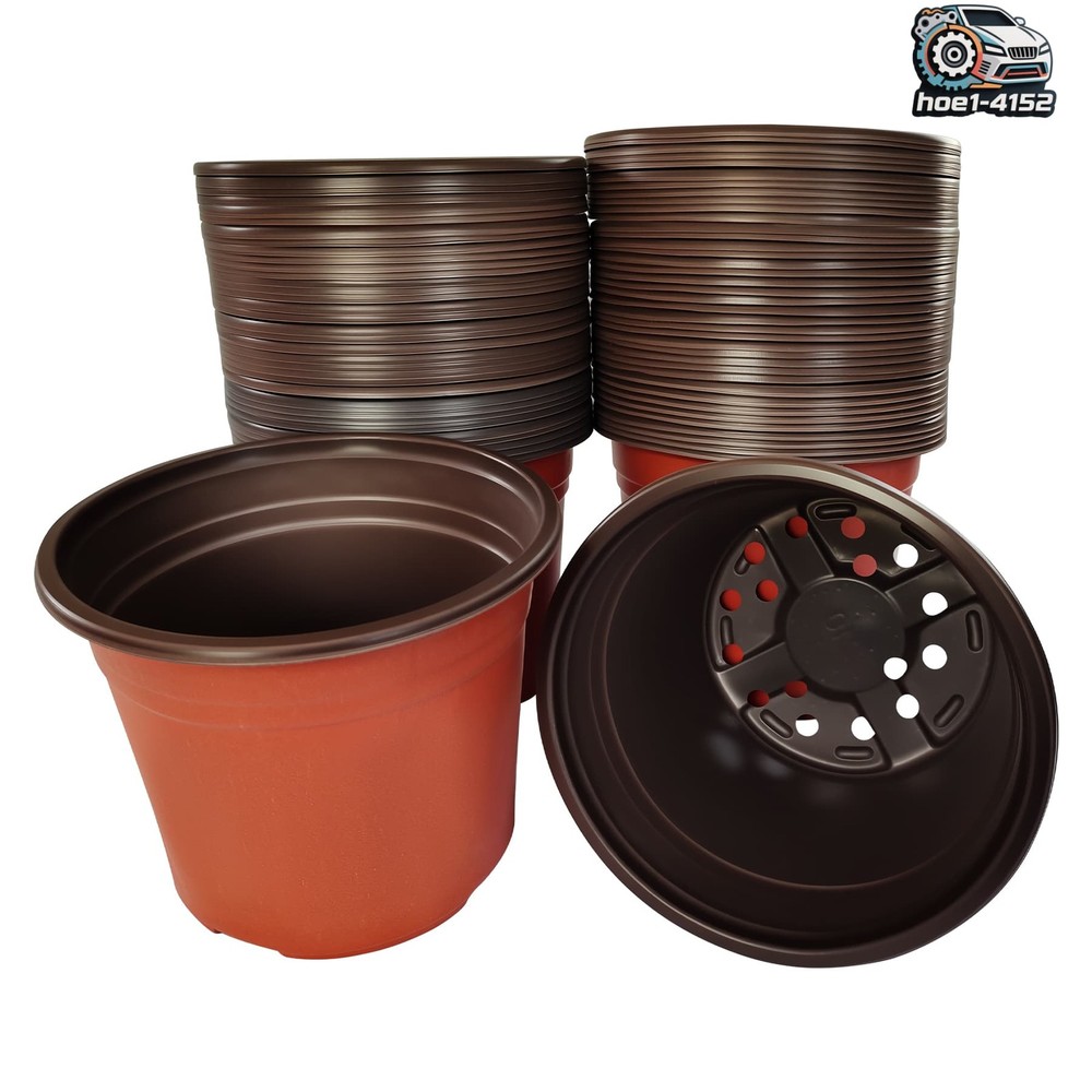 6" Plastic Plant Container 100Pcs Nursery Garden Planter Seed Pot
