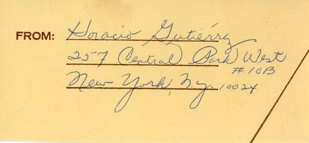 Horacio Gutierrez- Clipped Signature