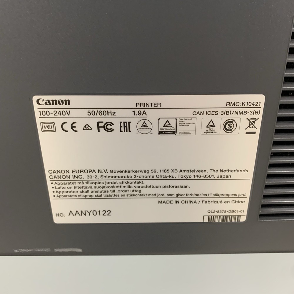 Canon iPF830 RMC-K10421 Wide Format Plotter Tested