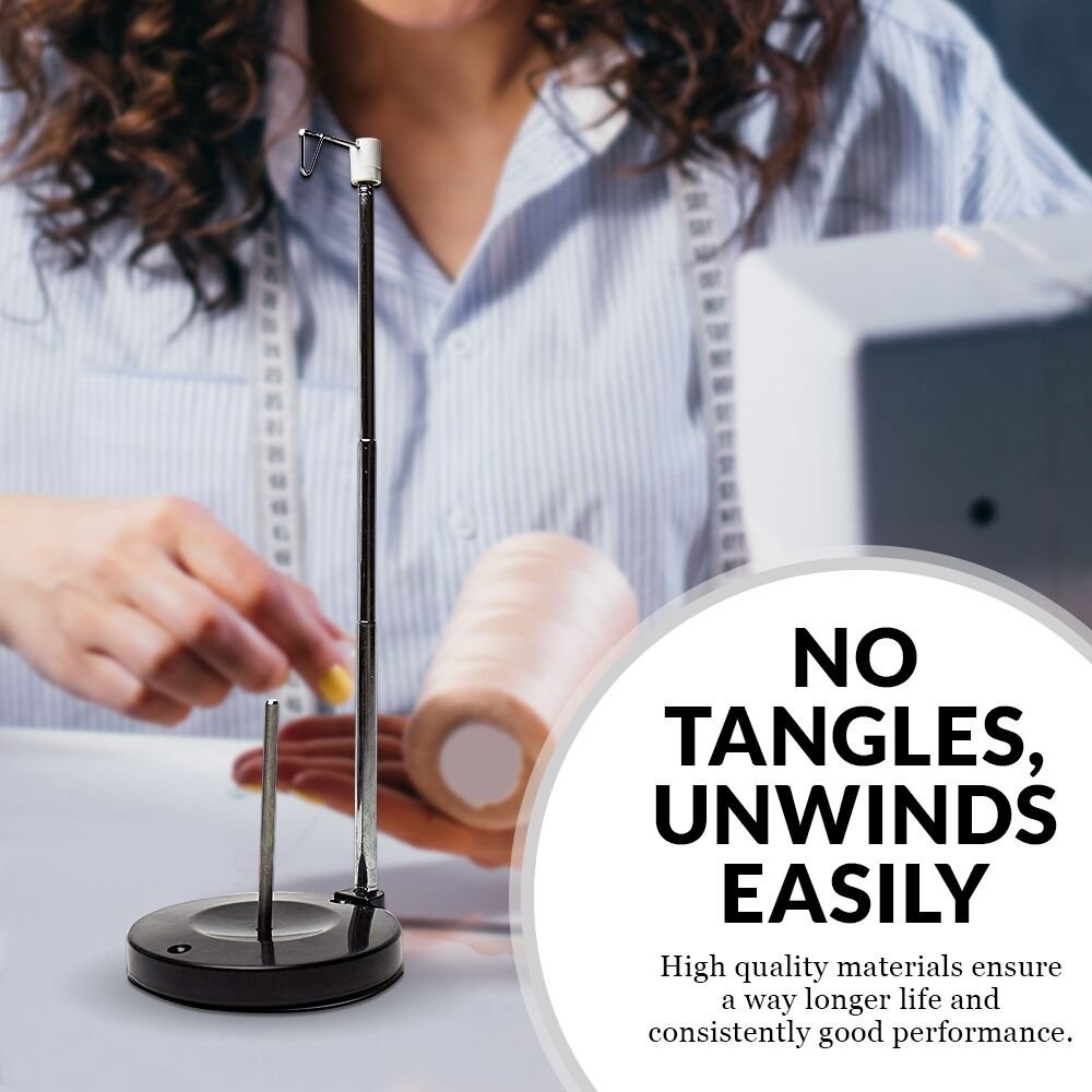 Embroidex Adjustable Single Thread Spool Holder – Stand alone Black