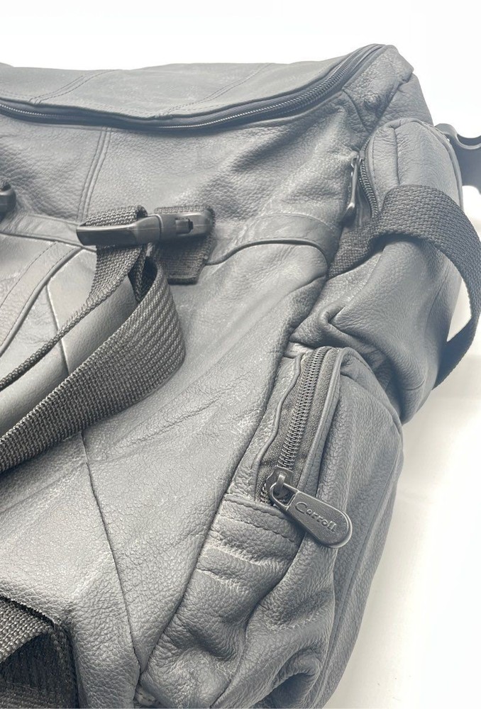 Carroll Black Leather Accessory Bag