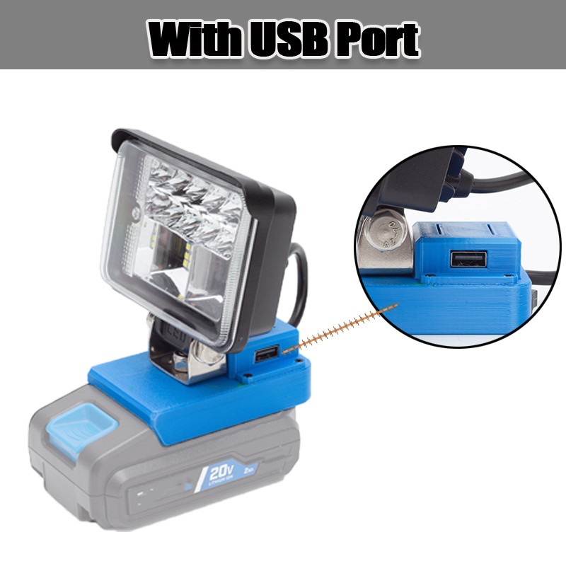 New LED Work light for Hart 20V Battery Portable FloodLight Flashlight-Tool Only