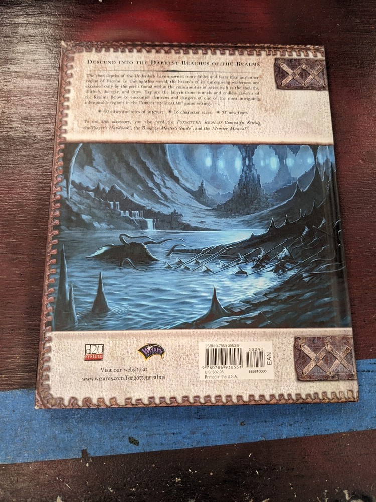 Underdark Forgotten Realms Dungeons & Dragons D20