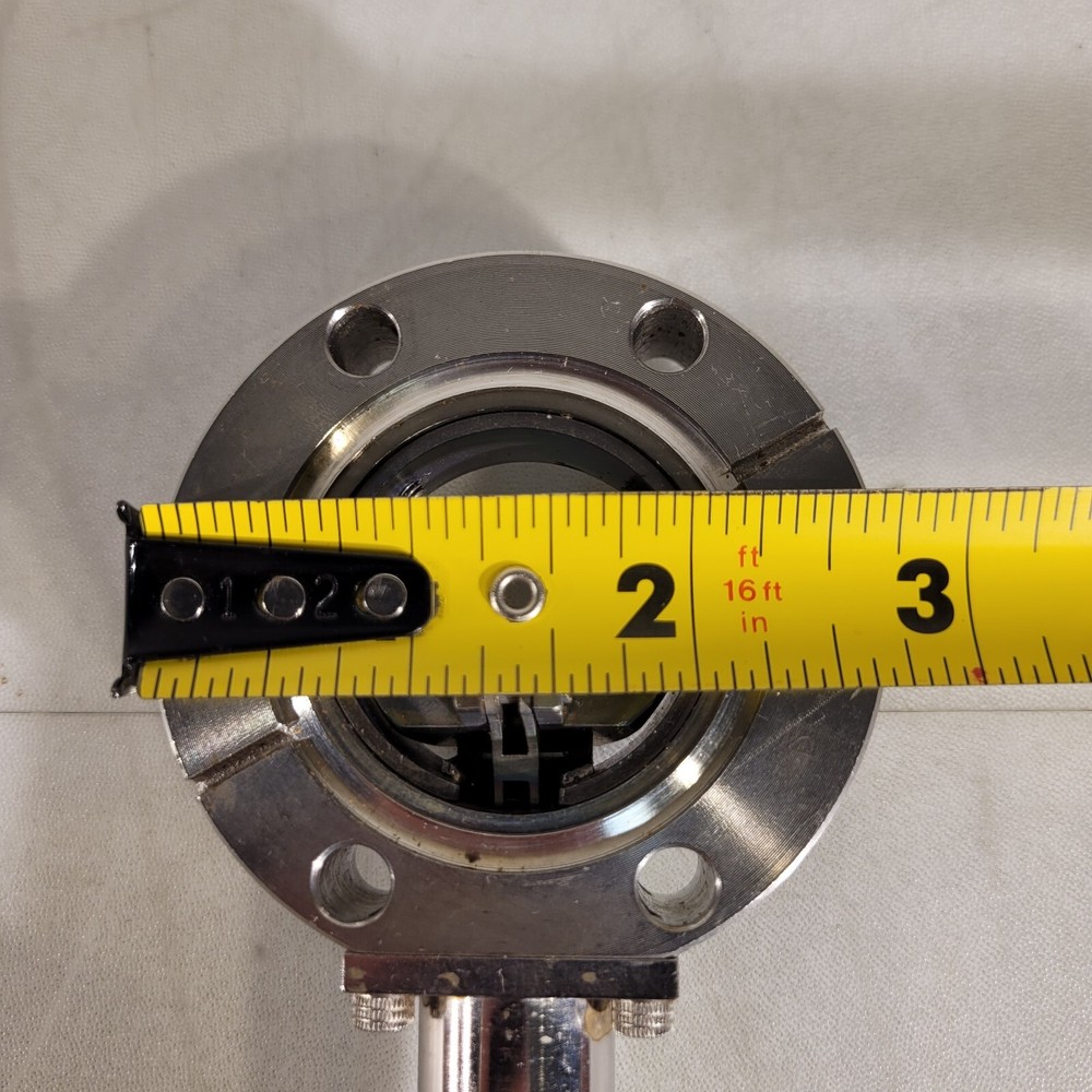 Varian 2.75" DN35CF Conflat Flange Manual Window Actuator Valve Component