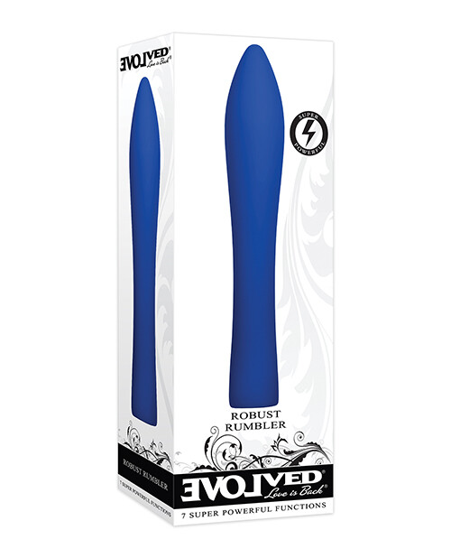 Evolved Robust Rumbler - Blue Silicone Vibrator | Powerful Motor | Waterproof