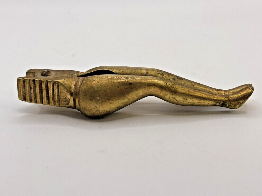Nutcracker Ladies Legs Risque Funny Solid Brass Barware Party Vintage