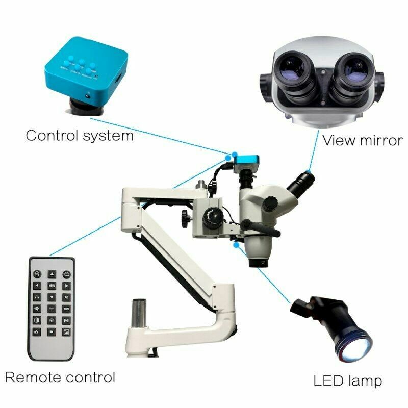 Dental Chair Unit Operating Microscope LED Endodontic Microscope with Camera