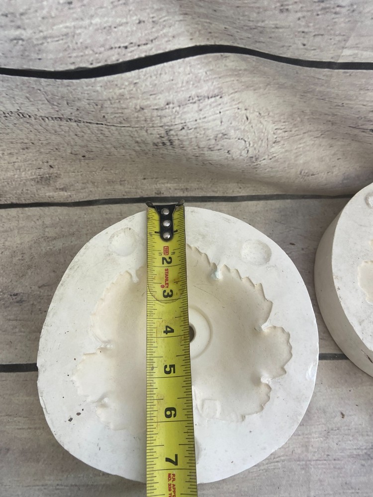 Vintage Unbranded Ceramic Casting Mold Single Leaf