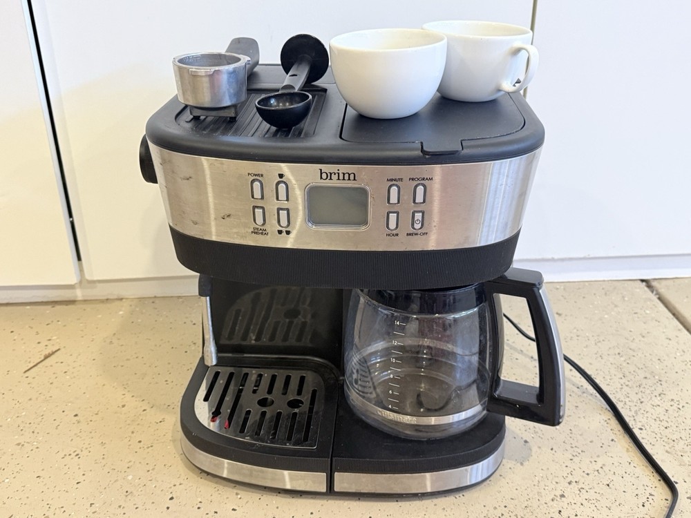 brim19 BAR ESPRESSO & 10 CUP PROGRAMMABLE COFFEE MAKER