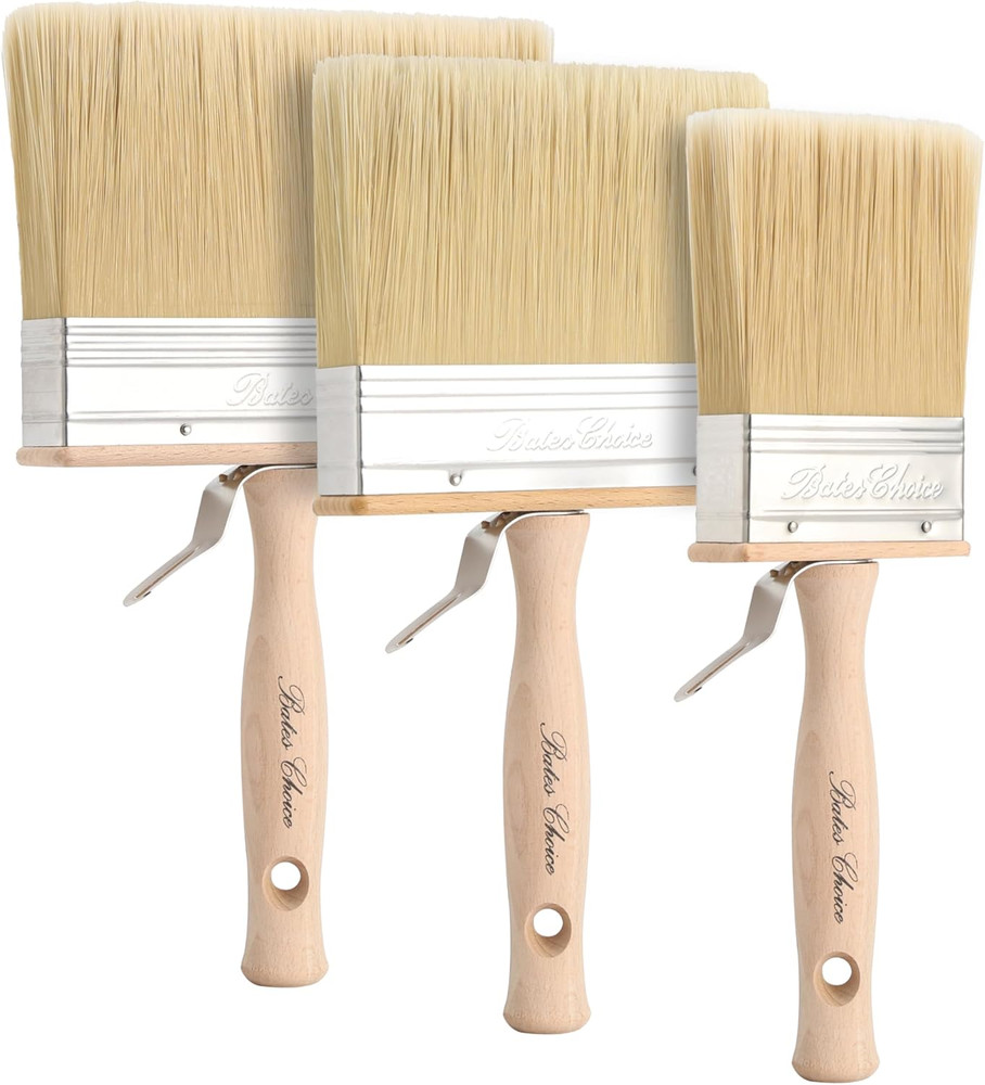 3 Pack 3”, 5”, 6” Deck Stain Brush, Deck Stain Applicator, Thick Paint Brushes