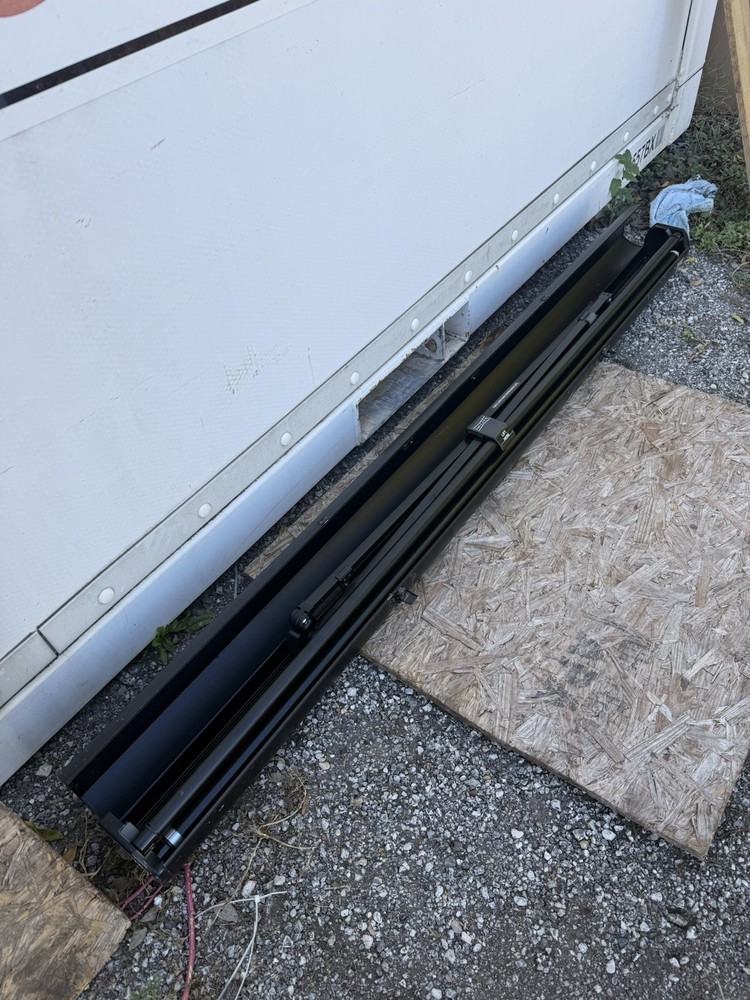 Vintage Da-Lite Projector Screen 64”x48” Fold Out Case Enclosure Carry Case