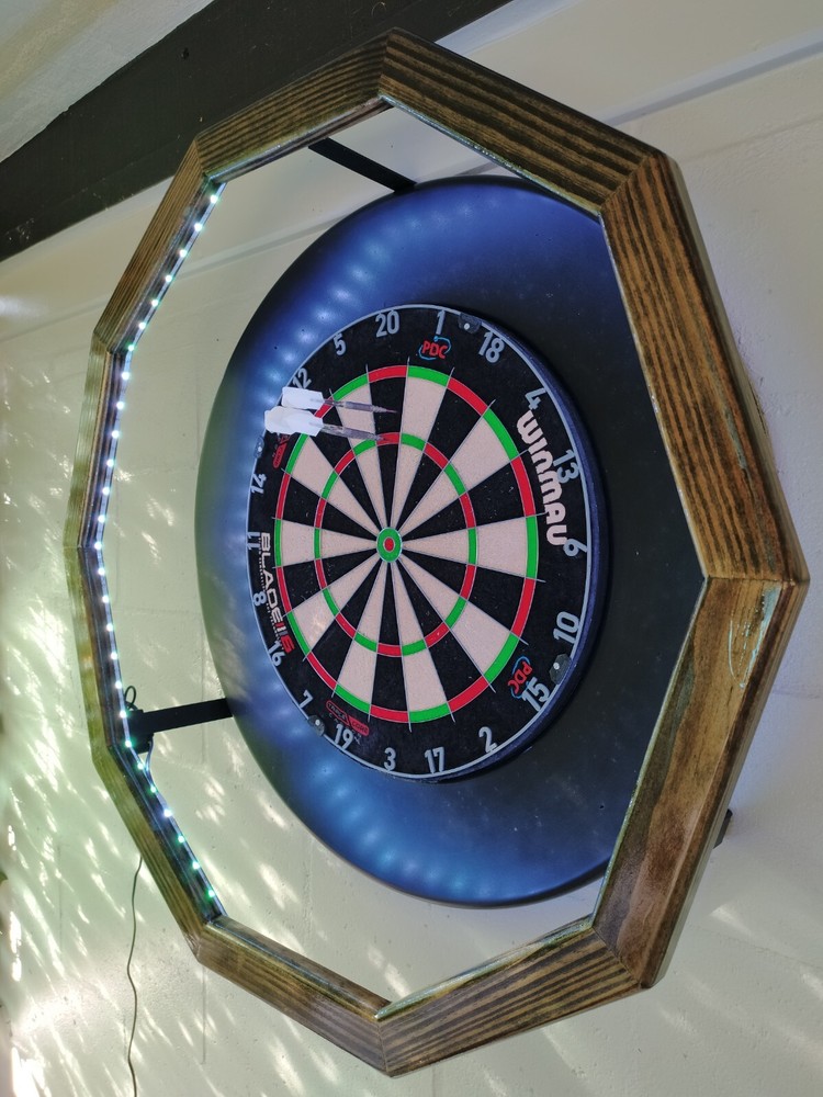 Custom Lighting System - Steel Tip dart Board
