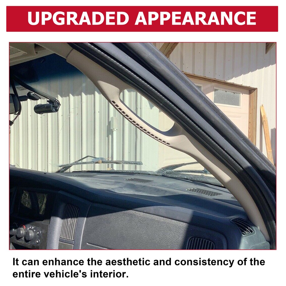 For 03-10 Dodge Ram RH Passenger Pull Grab Handle A Pillar Windshield Post Trim