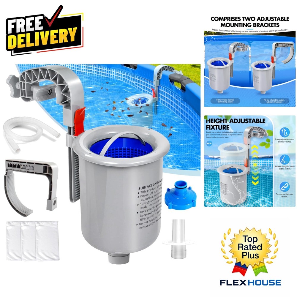 Efficient Automatic Pool Skimmer - Keep Your Above Ground Pool Sparkling Clear