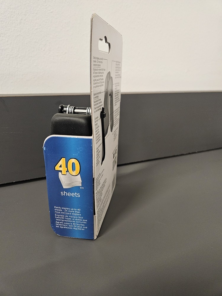New Bostitch B175BLK Flat Clinch Stapler - 40 Sheets
