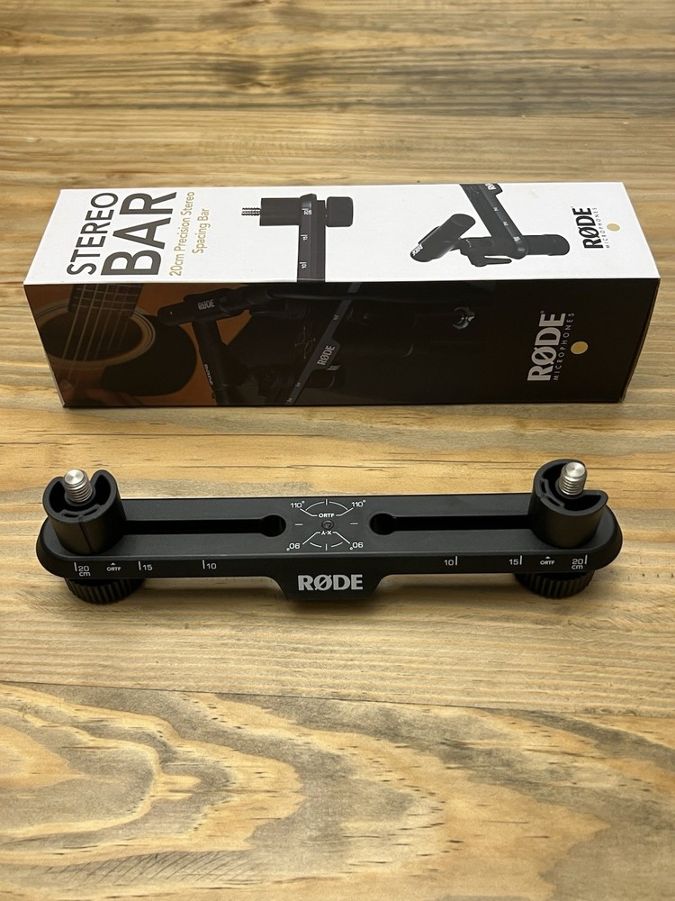 Rode Stereo Bar Foldable Mount for Microphones, Black