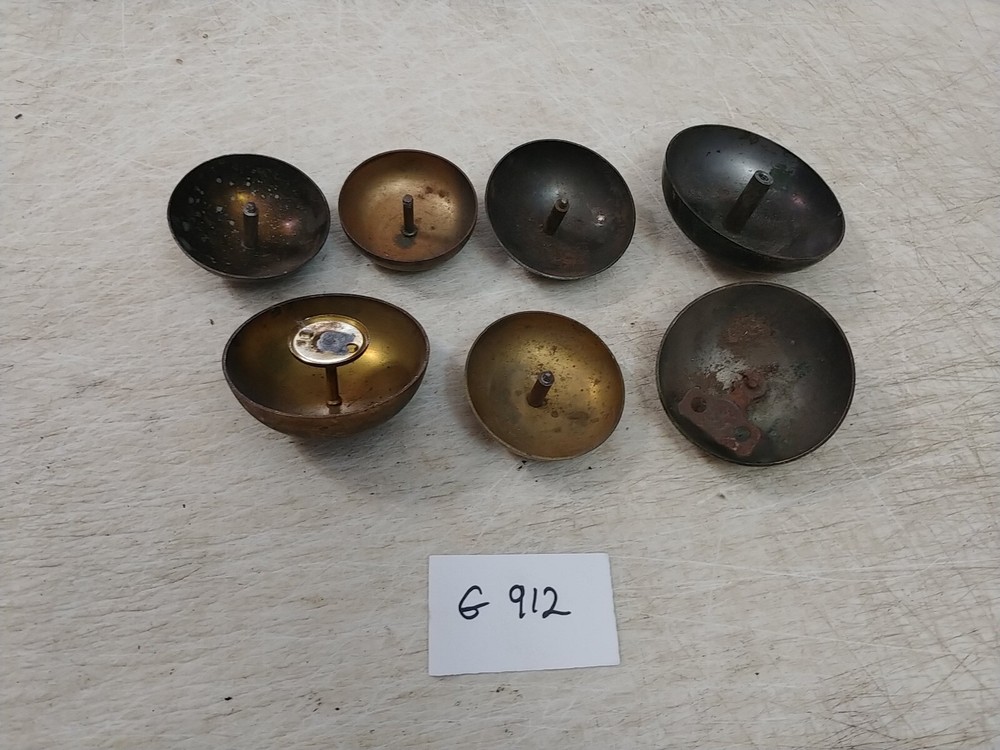 7 ASSORTED  CLOCK  STRIKE BELLS