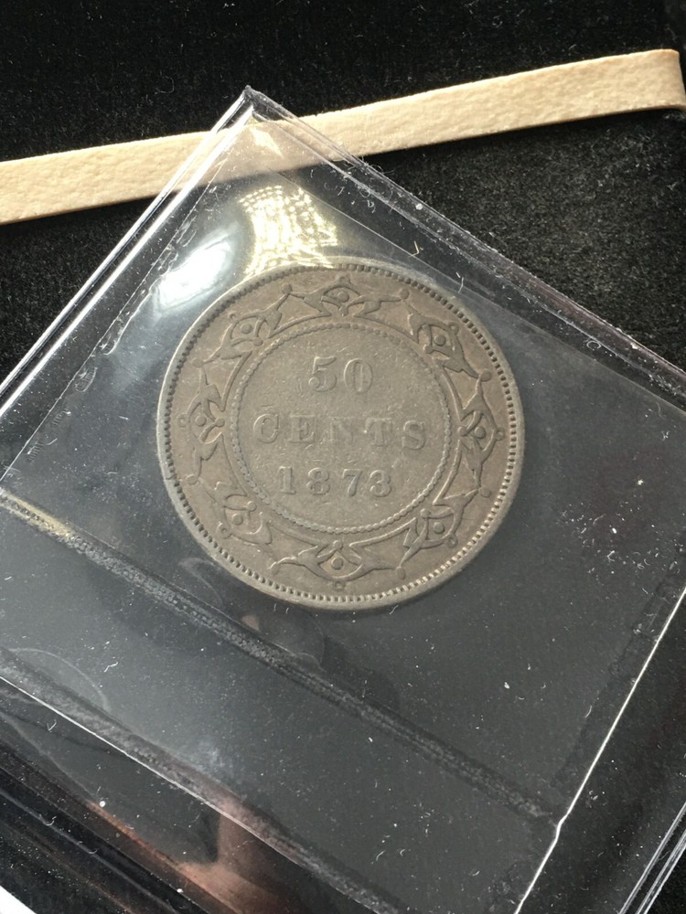 1873 ICCS Graded Newfoundland, ¢50 Twenty Cent**VG-10**