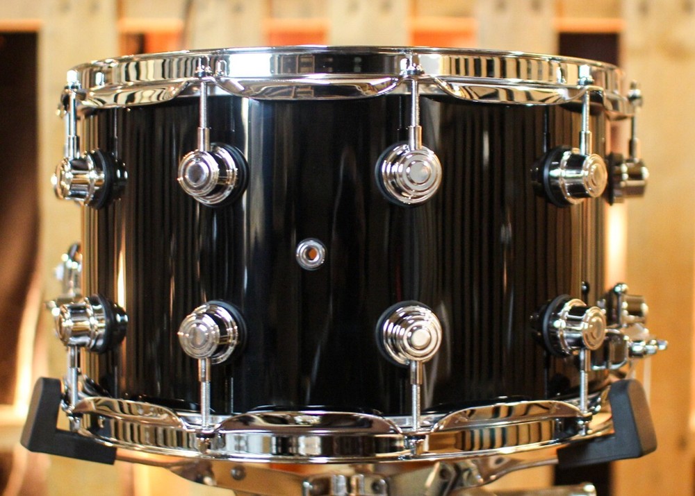 DW Performance Piano Black Lacquer Snare Drum - 8x14