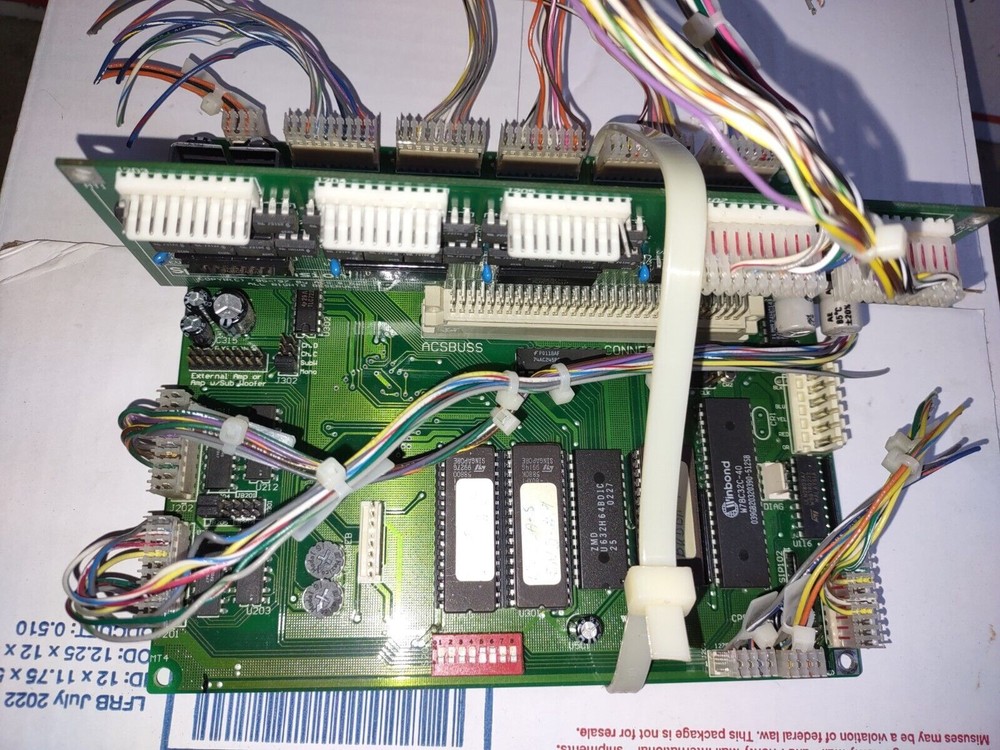 bubbas excavation arcade redemption main pcb working #200