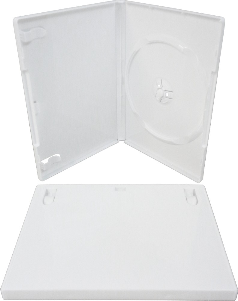 (10) White Empty Replacement DVD or Wii Cases Boxes Standard 14mm #DVBR14WH