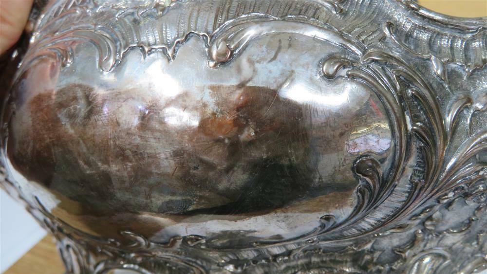 German silver jardiniere