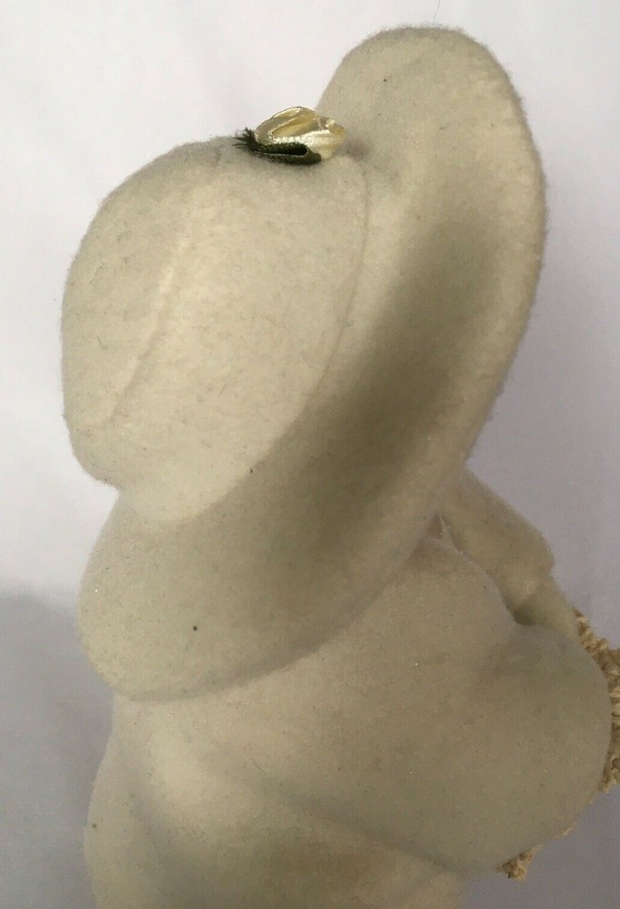 Snowman Snowgirl Primitive 9.5" Weighted Bottom