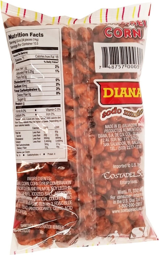 4 PACK CARAMEL CORN SNACK/ ALBOROTO DIANA