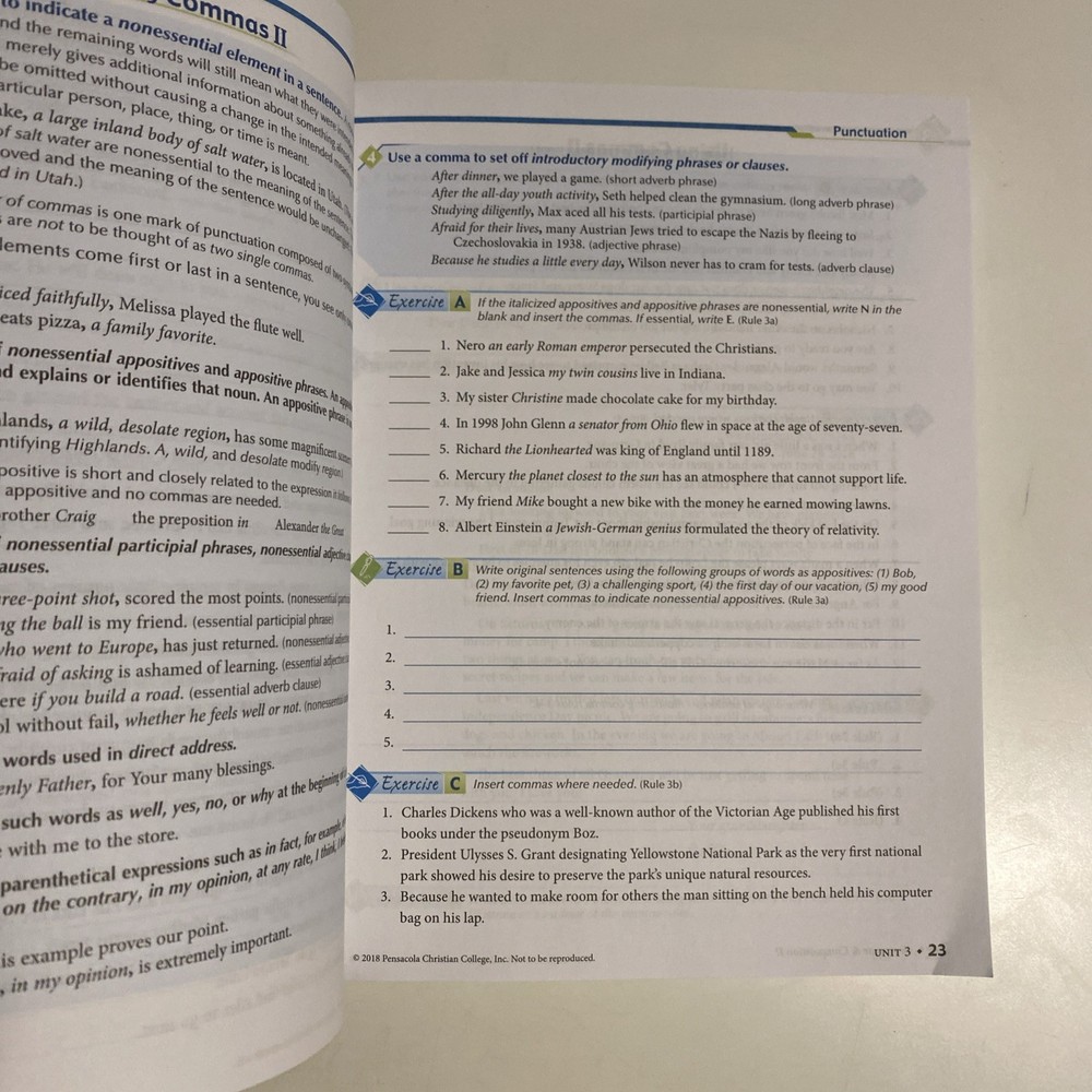 Abeka Grade 8 Grammar & Composition 2 ll