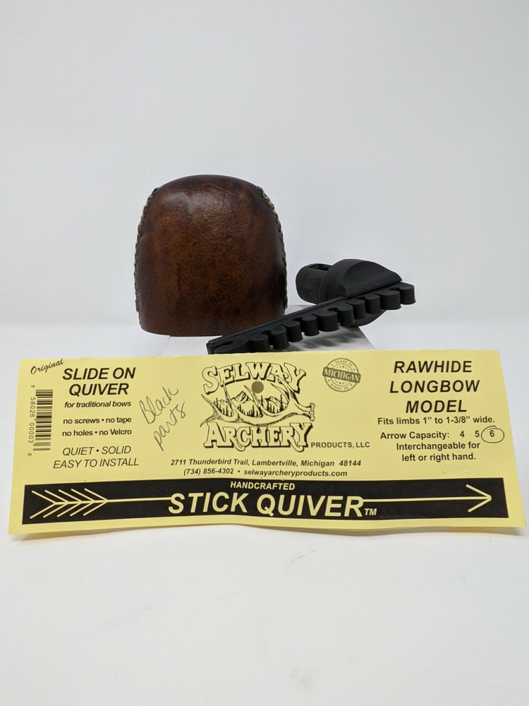 Selway Slide On Rawhide Longbow Bow Quiver