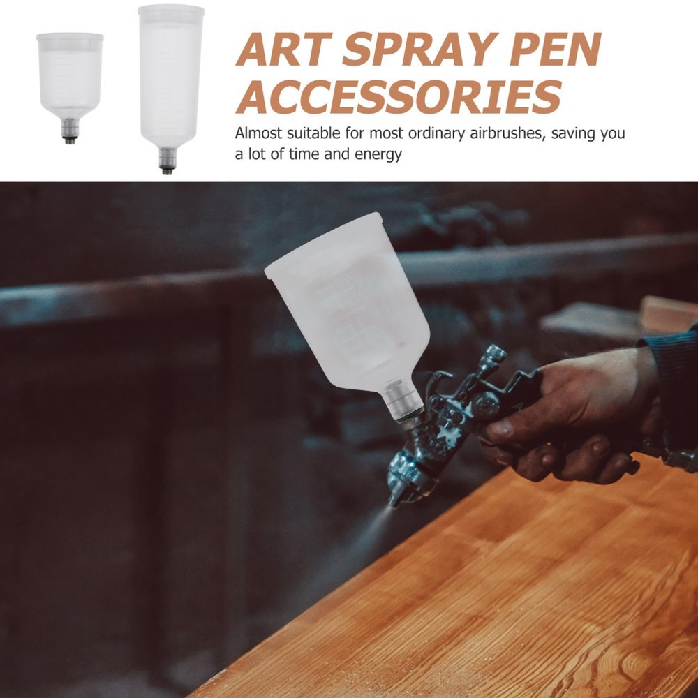 6 PCS Split-type Airbrush Use Paint Container Replaceable Airbrush Pigment Cup