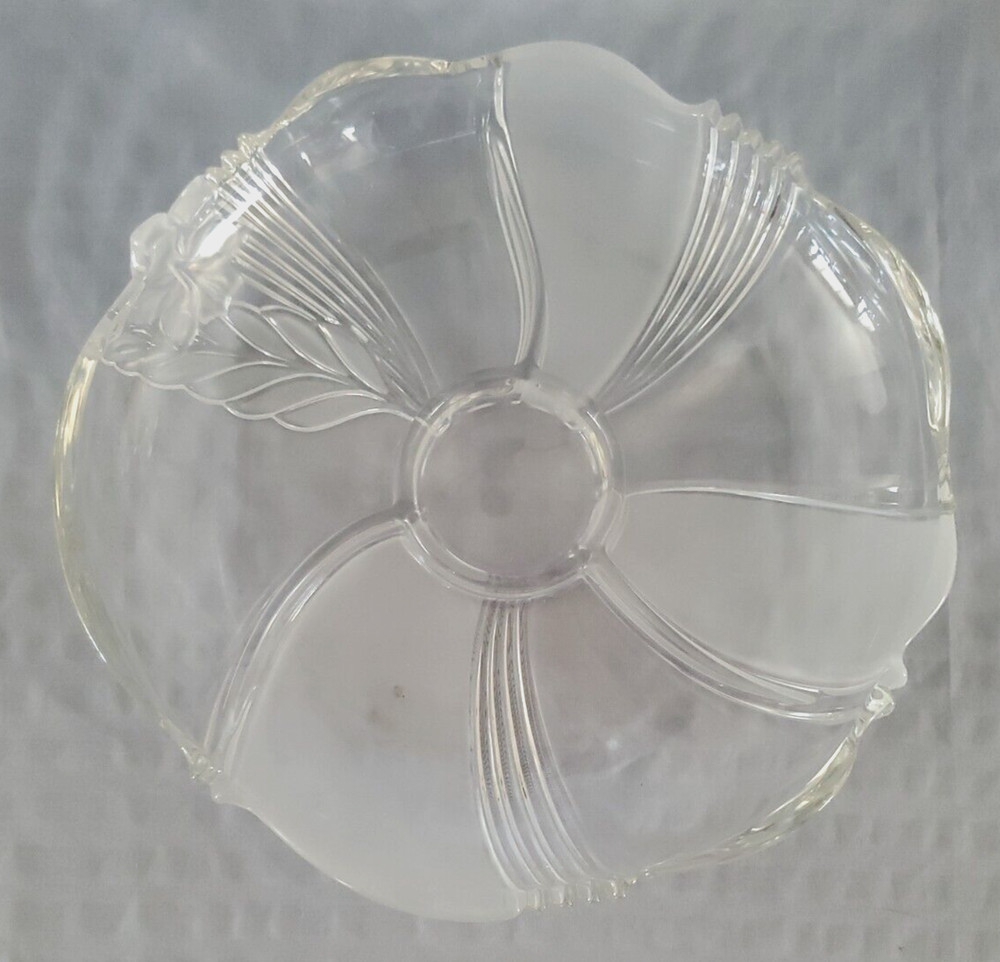 Crystal Platter by Mikasa (MIC96, Leaf or Wheat Shaft)