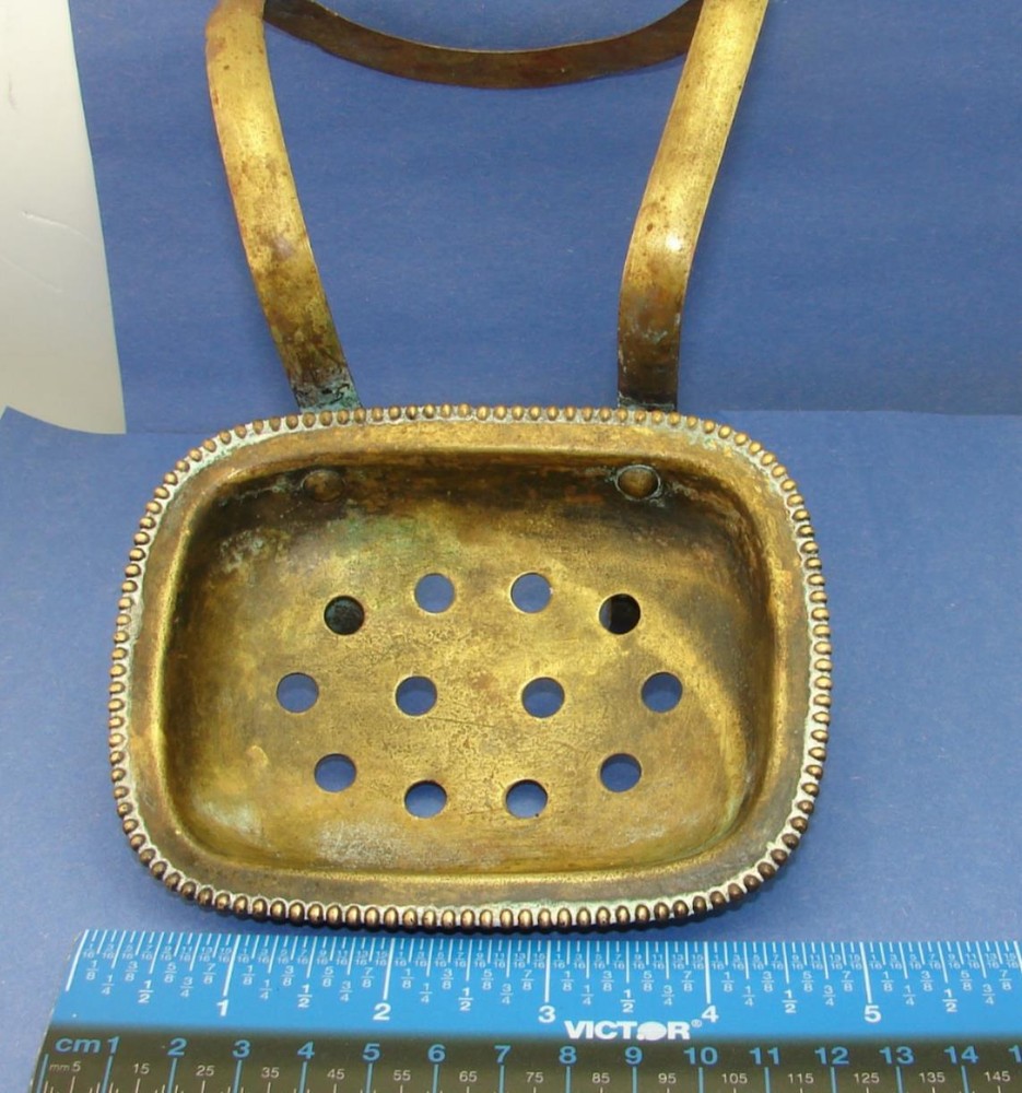 Antique Brass Bathtub Soap Dish
